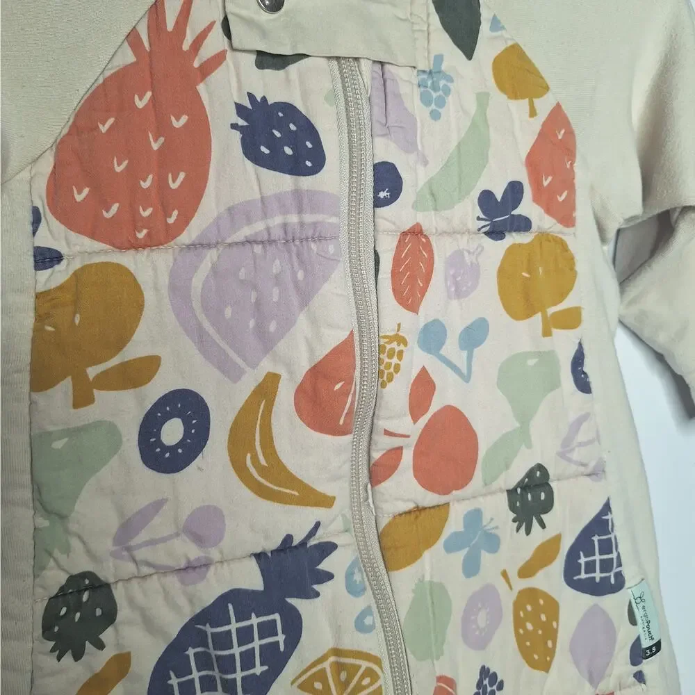 ErgoPouch Australia Sleep Suit Sack 2-4 years Toddler TOG 3.5 Fruit Salad Print